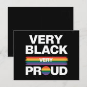 黒人が誇り 黒人ゲイ プライド LGBT プライド ポストカード (正面/裏面)