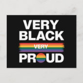 黒人が誇り 黒人ゲイ プライド LGBT プライド ポストカード (正面)