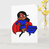 黒人すごい母 カード (黄色い花)