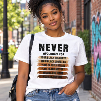 黒人であることを誇りに思う エンパワーメント Tシャツ