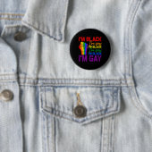 黒人です ゲイです パワー・フィスト LGBTQ プライド 黒人の歴史 缶バッジ (インサイチュ)