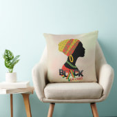 黒人とア誇りを持ったフリカ人の女の子 クッション (椅子)