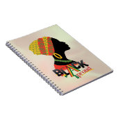 黒人とア誇りを持ったフリカ人の女の子 ノートブック (右側)