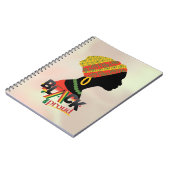 黒人とア誇りを持ったフリカ人の女の子 ノートブック (左側)