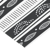 黒人と白人のアフリカ民族部族パターン ショートテーブルランナー (コーナー)