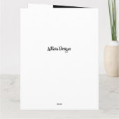 黒人と白人のアフリカ系アメリカ人カップル記念日 カード (裏面)