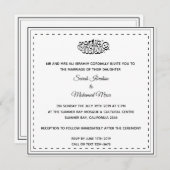 黒人と白人のムスリム結婚の 招待状 (正面/裏面)