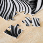 黒人と白人の抽象芸術アフリカ系アメリカ人女性 ジグソーパズル (側面)