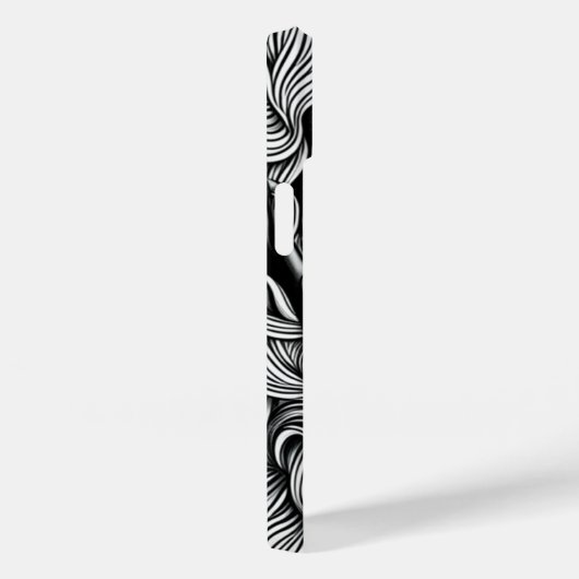 黒人と白人の抽象芸術アフリカ系アメリカ人女性 Case-Mate iPhoneケース (裏面 / 右)