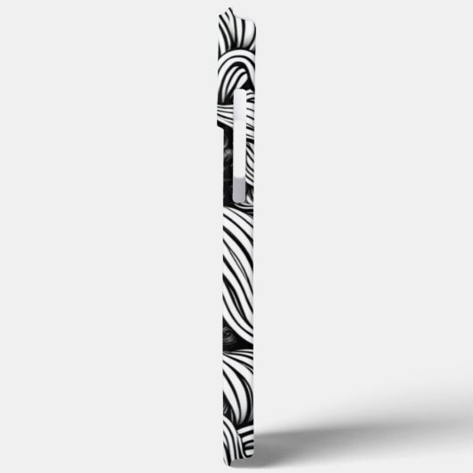 黒人と白人の抽象芸術アフリカ系アメリカ人女性 Case-Mate iPhoneケース (裏面 / 左)