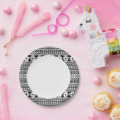 黒人と白人の部族アステカ ペーパープレート (パーティー)