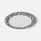 黒人と白人の部族アステカ ペーパープレート (アングル)