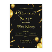 黒人と金ゴールドのエレガント退職