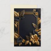 黒人と金ゴールド結婚のデザイン (正面/裏面)