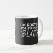 黒人のみんなを応援してる コーヒーマグカップ (正面右)