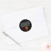 黒人のみんなを応援してる - Juneteenth Pride ラウンドシール (封筒)