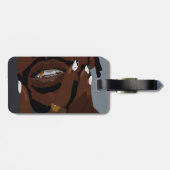 黒人のカップル アート作品 (黒人の愛) ラゲッジタグ (裏面横)