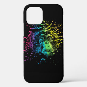 黒人のケースメイトiPhoneケースの虹色のチンパンジー iPhone 12ケース