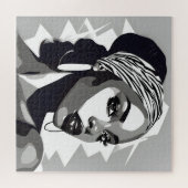 黒人のポートレート ジグソーパズル (横)