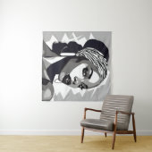 黒人のポートレート タペストリー (インサイチュ(横))