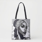 黒人のポートレート トートバッグ (正面)