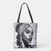 黒人のポートレート トートバッグ (裏面)