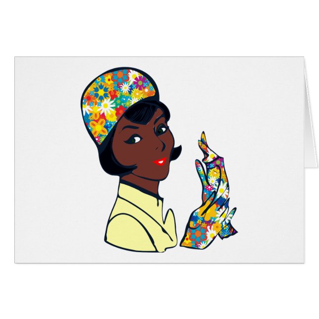 黒人のモダン婦人 (正面横)