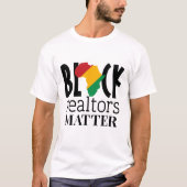 黒人の不動産屋も大切 - 黒人の歴史月間 Tシャツ (正面)