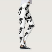 黒人の人魚のシルエット雷_コーブ レギンス (右)