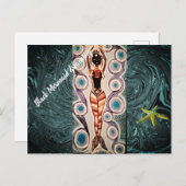 黒人の人魚の夢を見ている。 ポストカード (正面/裏面)