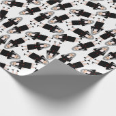 黒人の修道女，より小さなデザイン ラッピングペーパー (角)