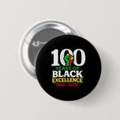 黒人の優れた業績100周年記念 黒人の歴史 缶バッジ (正面&裏面)