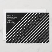 黒人の写真のクリスマスをかき混ぜている生き物はいなかった シーズンカード (裏面)