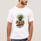 黒人の卓越性の100年 Tシャツ (正面)