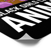 黒人の女の子がアニメを愛し過ぎるアフリカ系アメリカ人 ポスター (角)