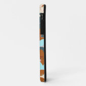 黒人の女の子と白人の女の子がつながったシームレスなパターン Case-Mate iPhoneケース (裏面/左)