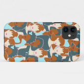 黒人の女の子と白人の女の子がつながったシームレスなパターン Case-Mate iPhoneケース (裏面(横))