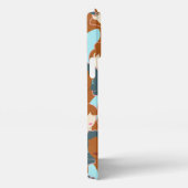 黒人の女の子と白人の女の子とのシームレスなパターン iPhoneケース (右側面)