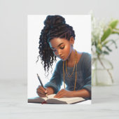 黒人の女の子の魔法 メラニン ライター 茶色の肌の女の子たち 招待状 (スタンド正面)