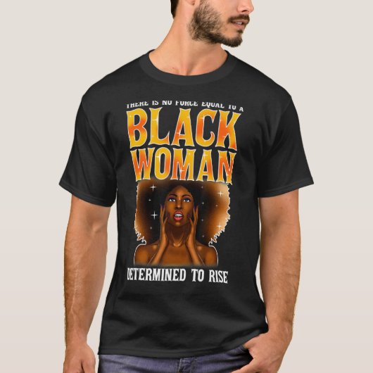 黒人の女は力を出さない Tシャツ (正面)