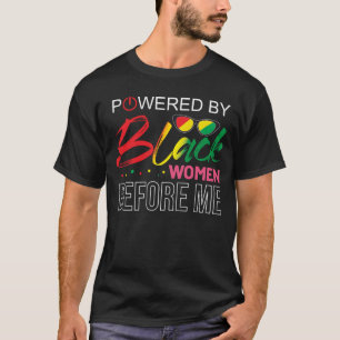 黒人の女性が率いるアフリカの歴史の月 Tシャツ