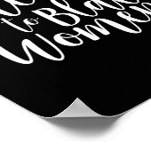 黒人の女性に交差するバイポックフェミニストへ ポスター (角)