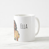 黒人の女性のスイカのイヤリング コーヒーマグカップ (正面右)