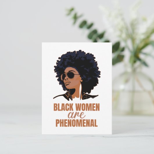 黒人の女性は驚異的だ シーズンポストカード (スタンド正面)