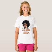 黒人の女性は驚異的だ Tシャツ (正面フル)