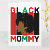 黒人の女性アフリカ系アメリカ人のメラニン・シエスタクイーン カード (黄色い花)