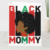 黒人の女性アフリカ系アメリカ人のメラニン・シエスタクイーン カード (裏面)