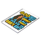 黒人の女性アフリカ系アメリカ人のメラニン・シエスタクイーン ノートブック (左側)