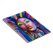 黒人の女性アフリカ系アメリカ人のメラニン・シエスタクイーン ノートブック (右側)