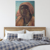 黒人の女性 キャンバスプリント (インサイチュ (寝室))
